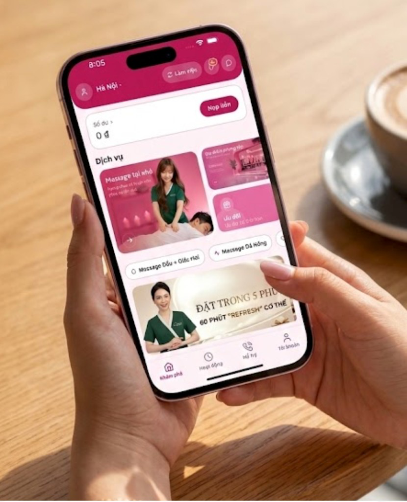 Ứng dụng Zena trên điện thoại